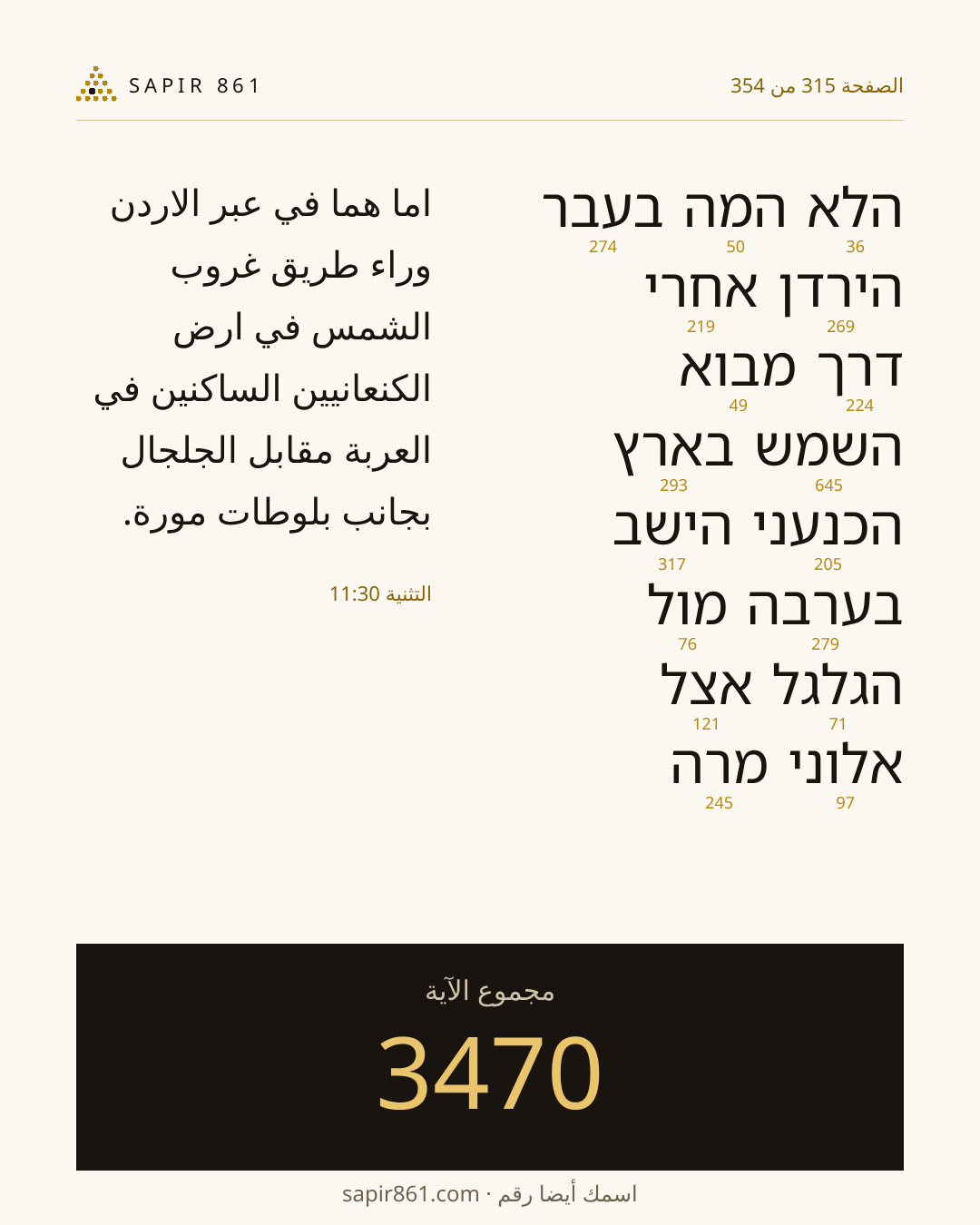 بطاقة الآية 315