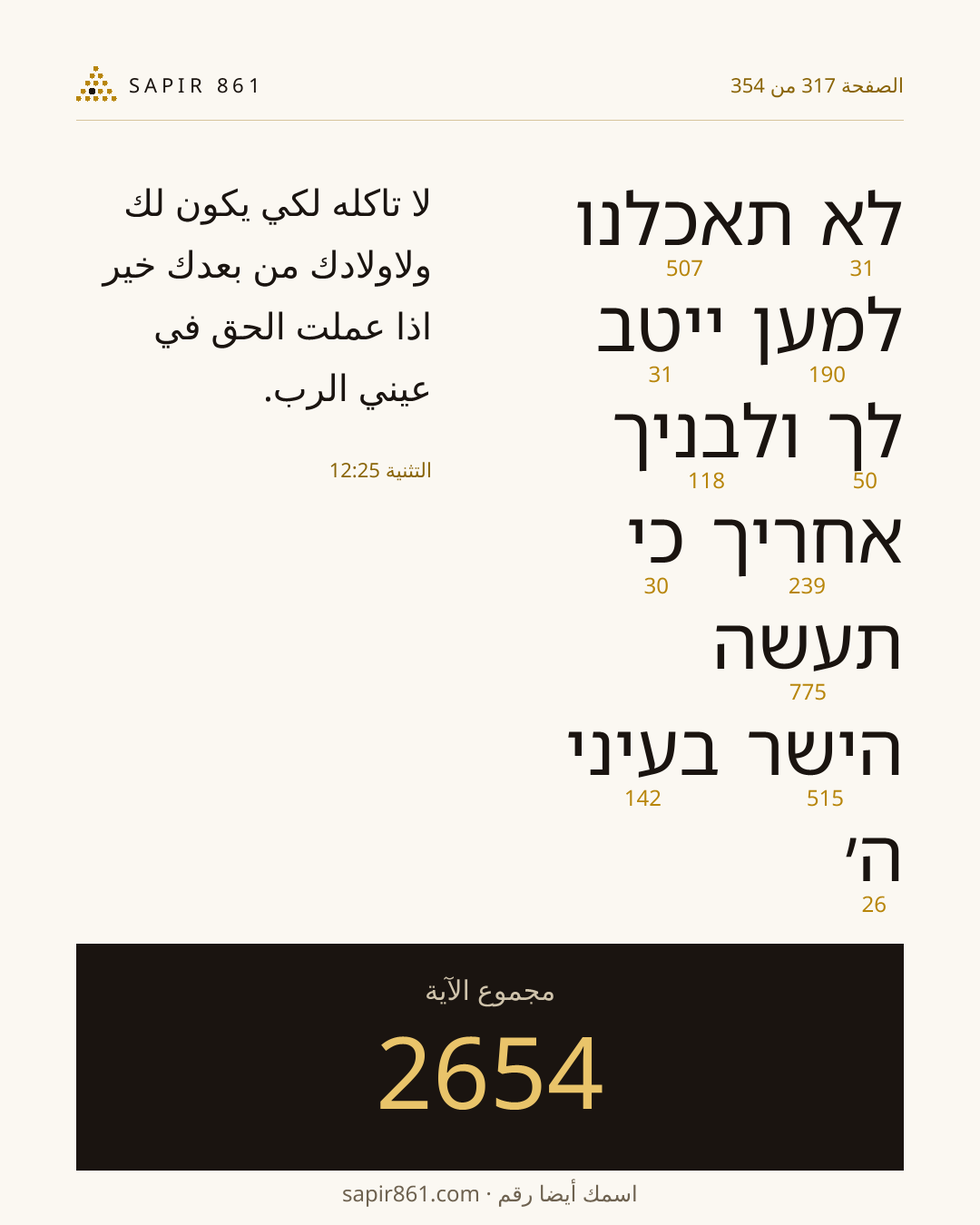 بطاقة الآية 317