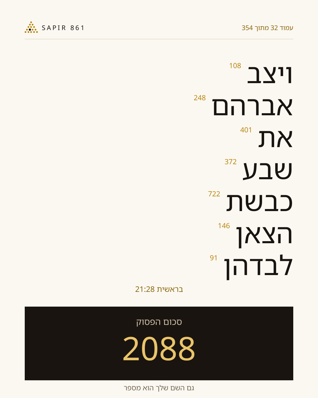 כרטיס פסוק 32