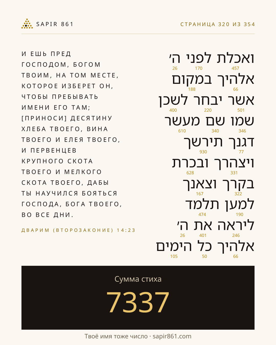 Карточка стиха 320