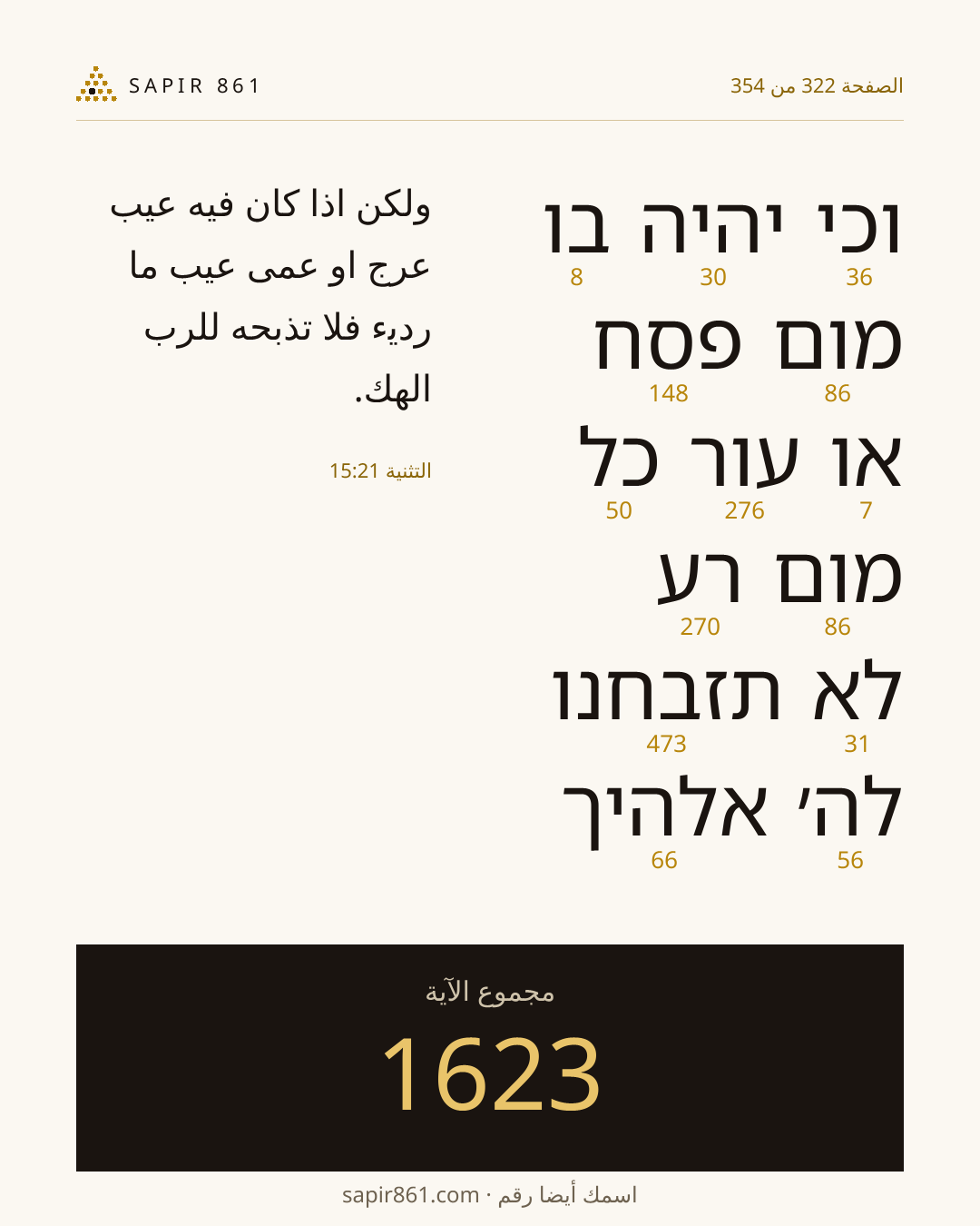 بطاقة الآية 322