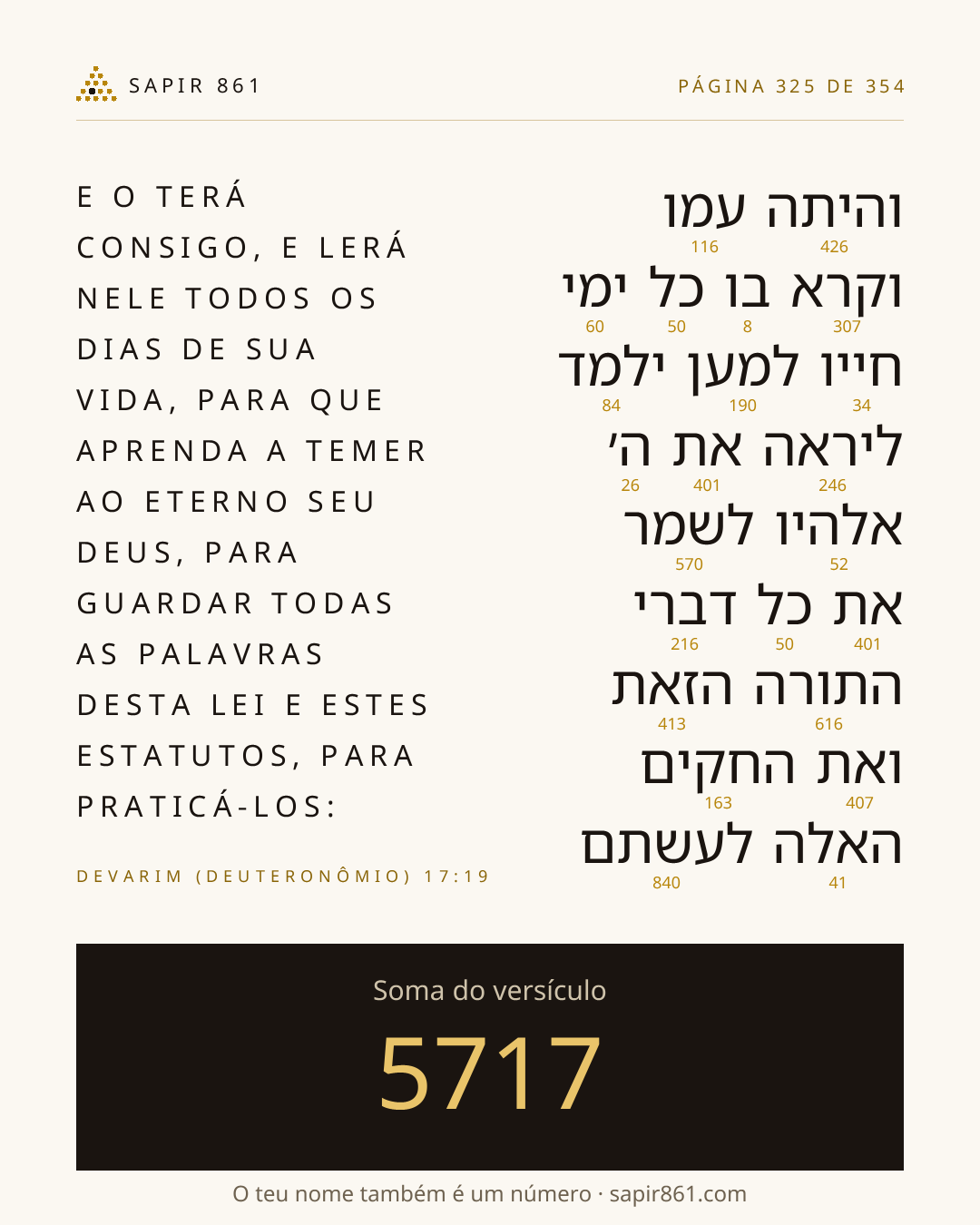 Cartão do versículo 325
