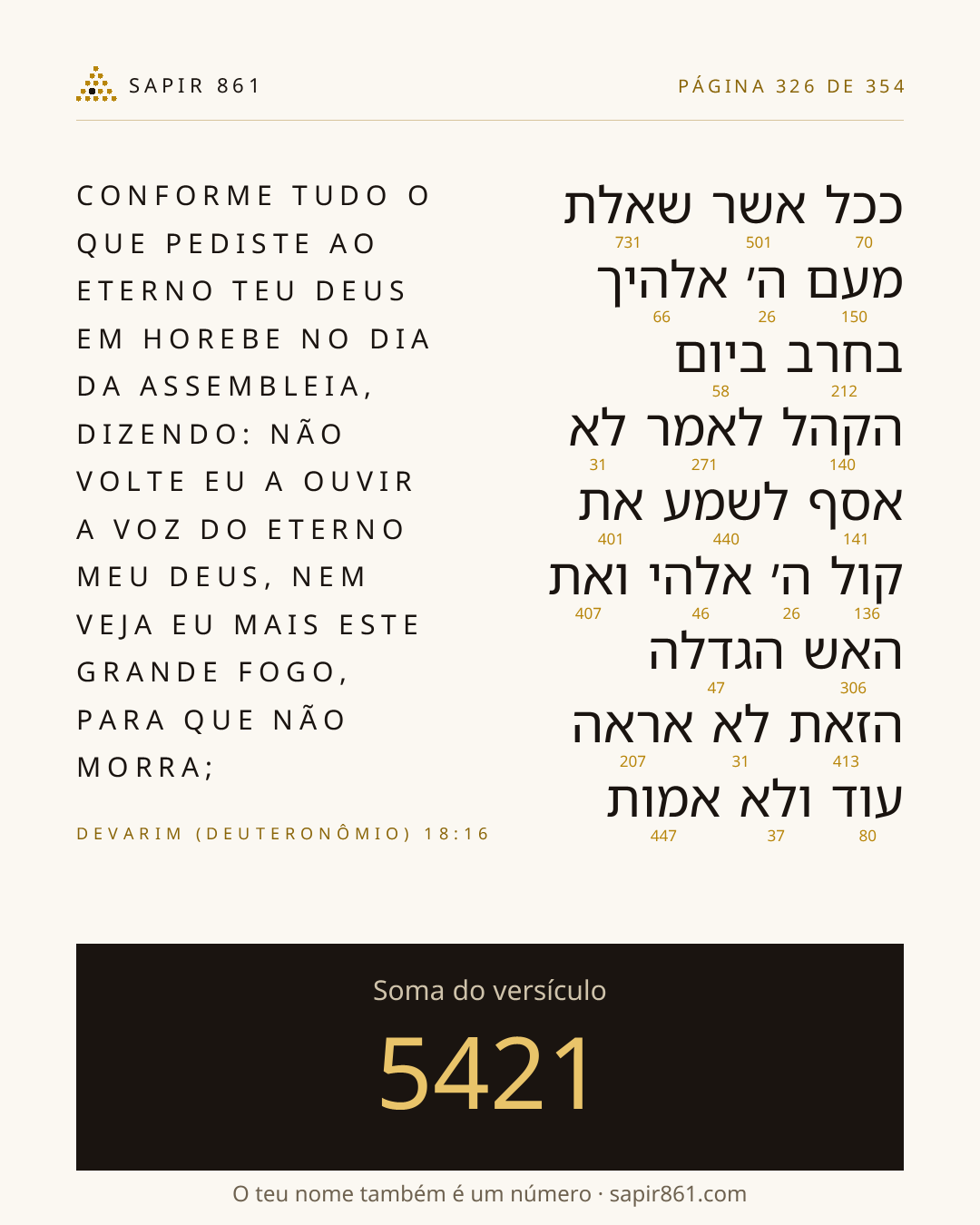 Cartão do versículo 326