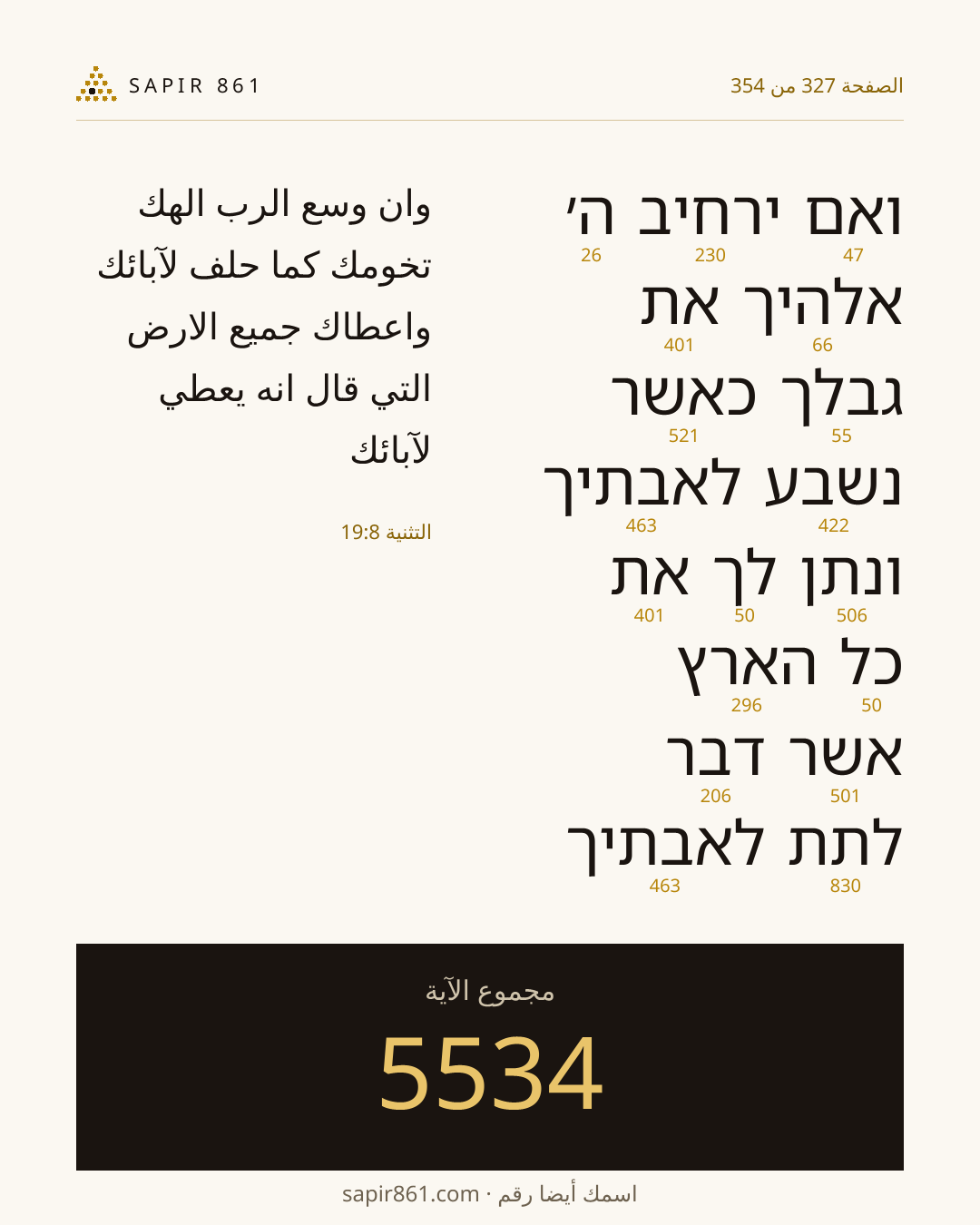 بطاقة الآية 327