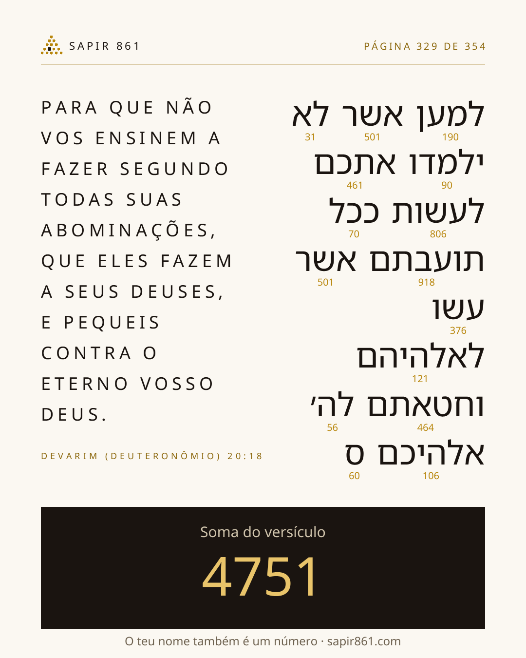 Cartão do versículo 329