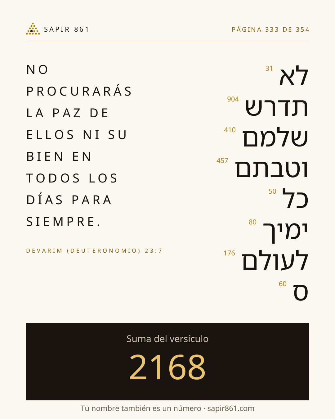 Tarjeta del versículo 333