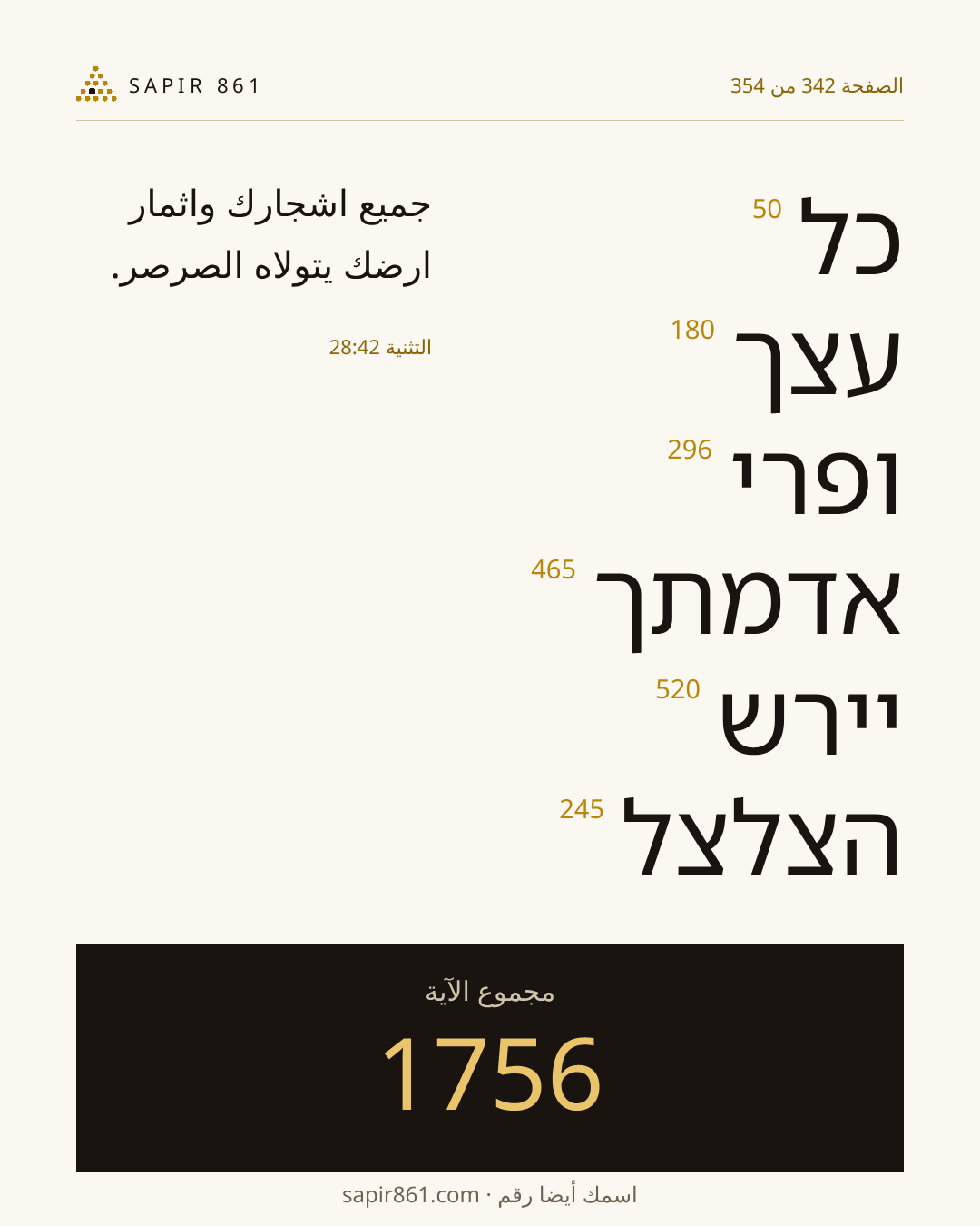 بطاقة الآية 342