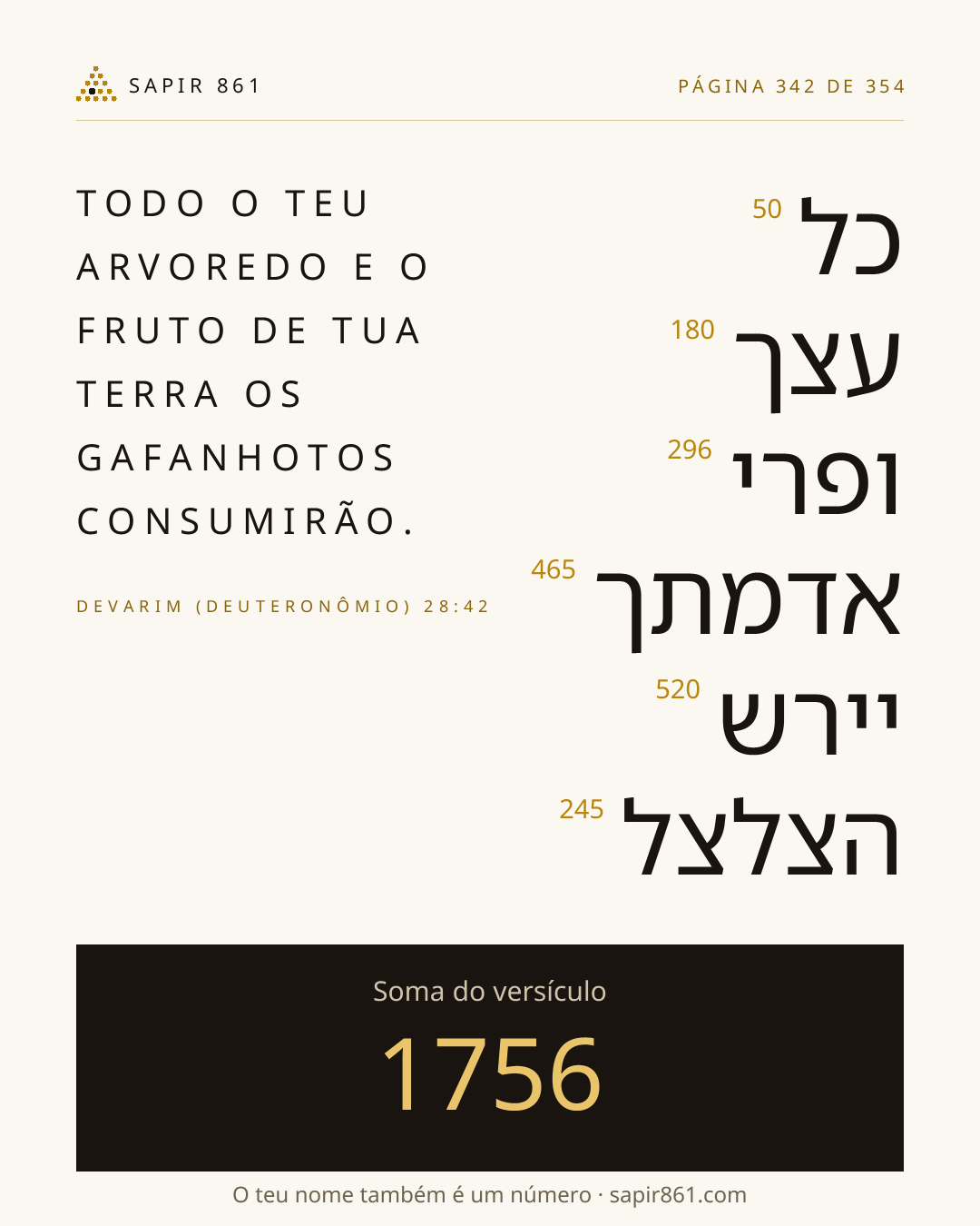 Cartão do versículo 342