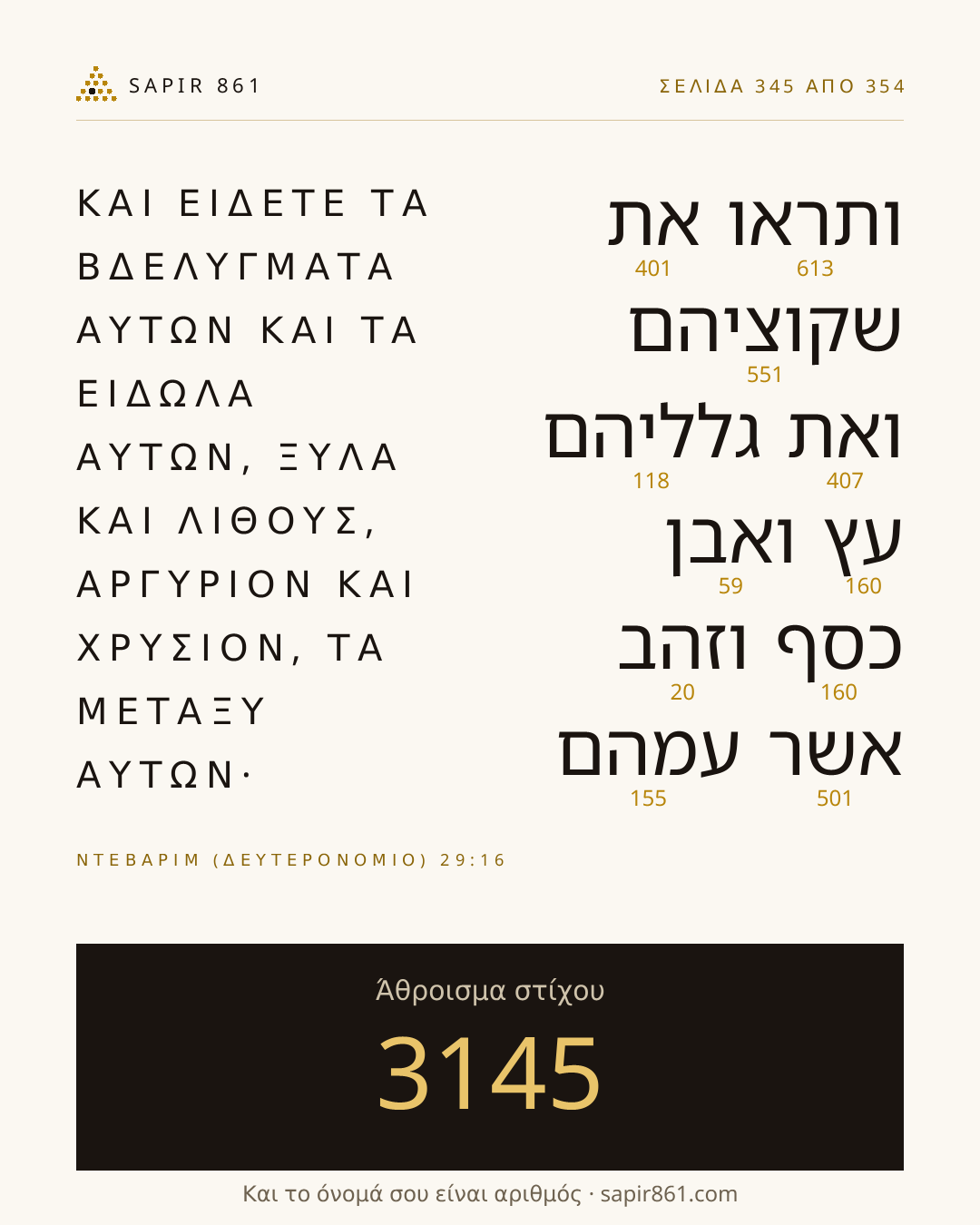 Κάρτα στίχου 345