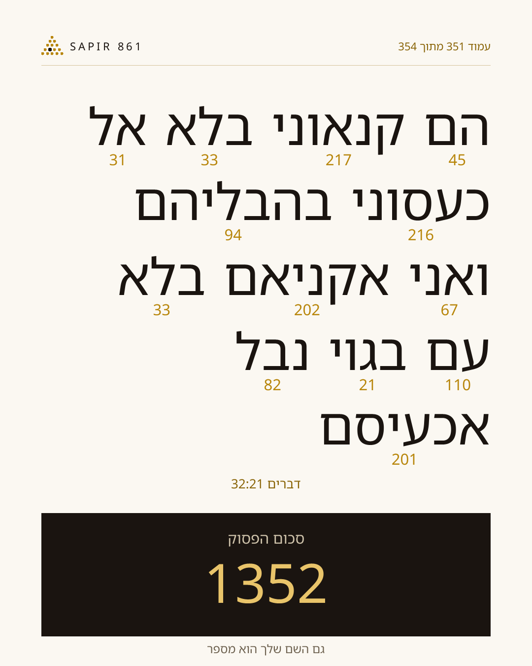 כרטיס פסוק 351