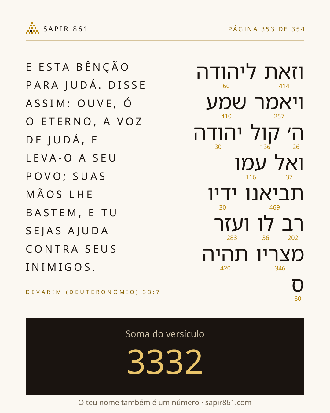 Cartão do versículo 353