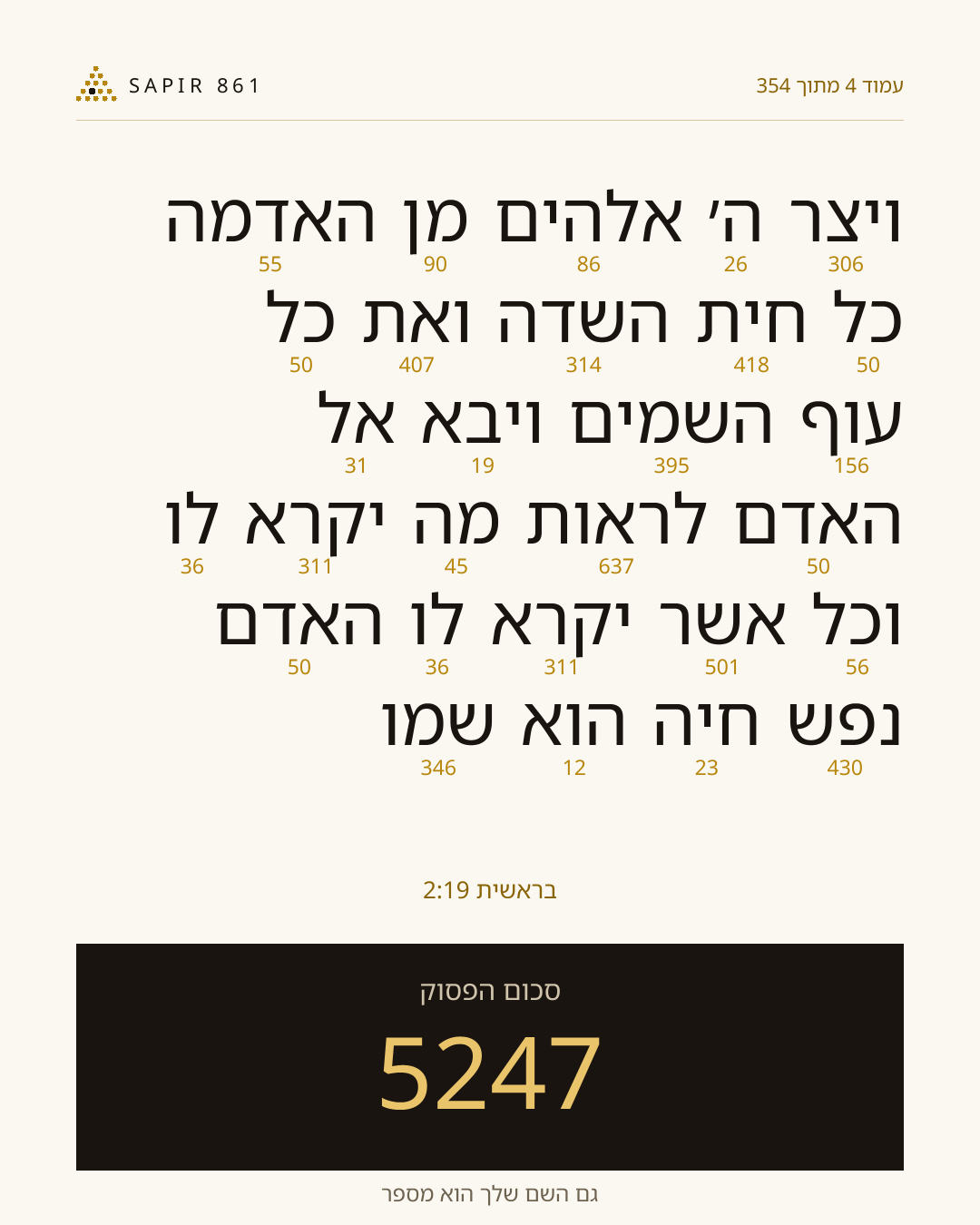 כרטיס פסוק 4