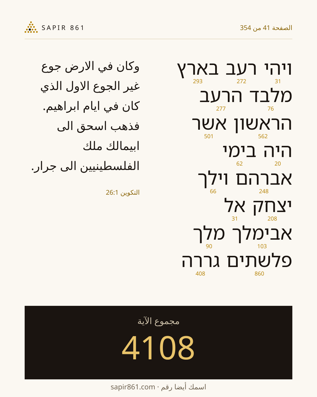 بطاقة الآية 41