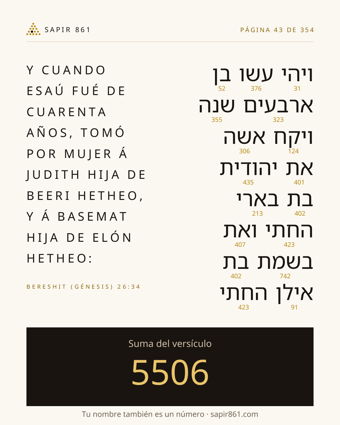 Tarjeta del versículo 43