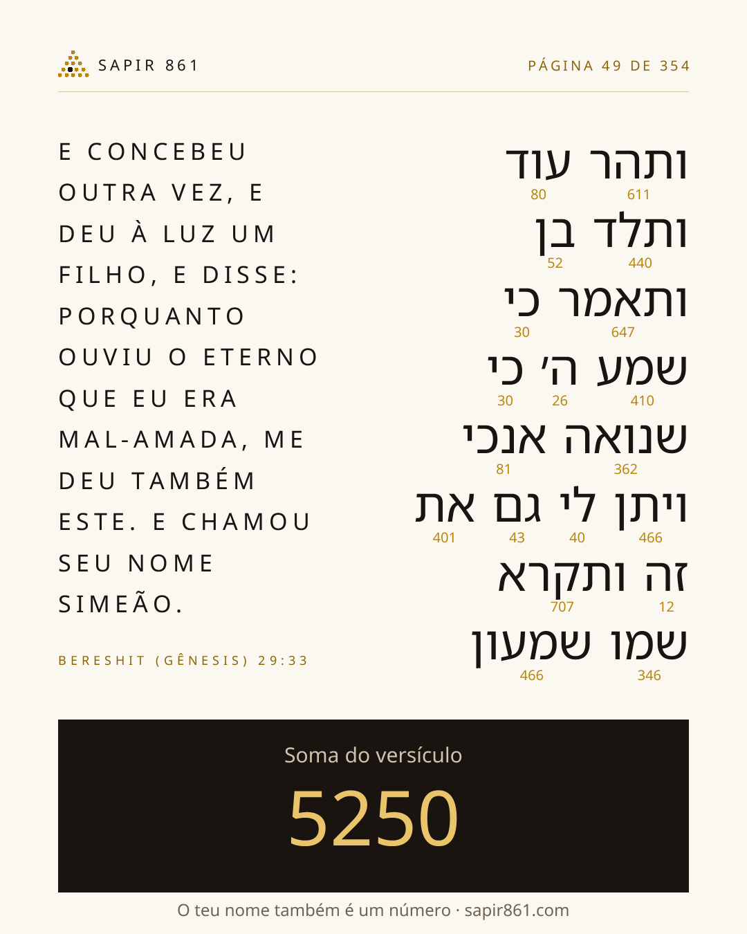 Cartão do versículo 49