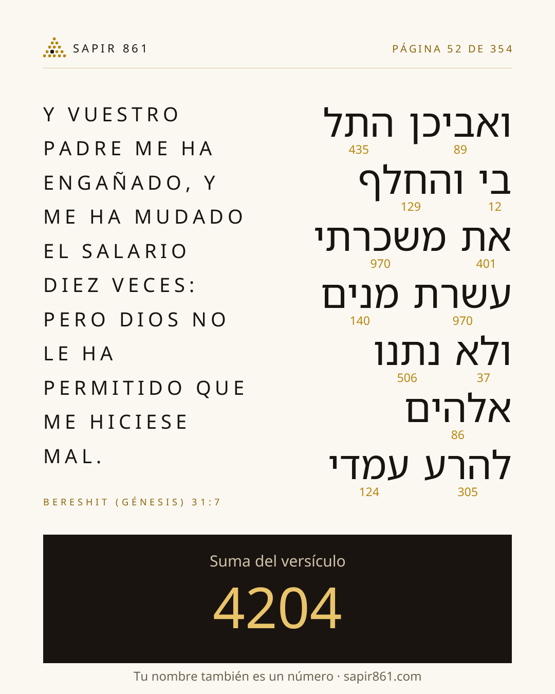 Tarjeta del versículo 52