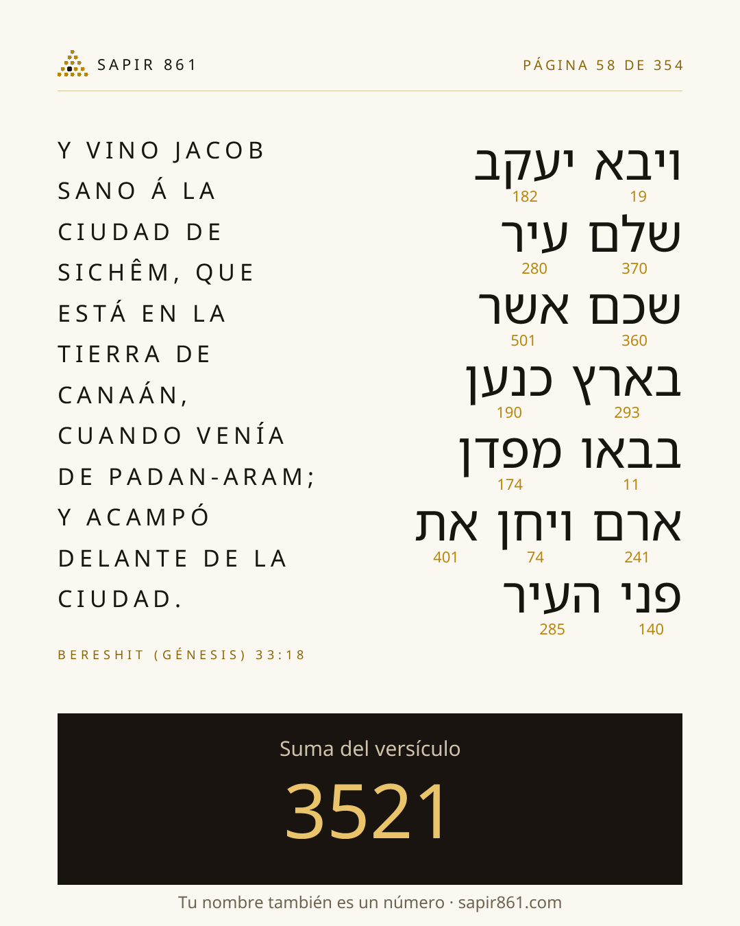 Tarjeta del versículo 58
