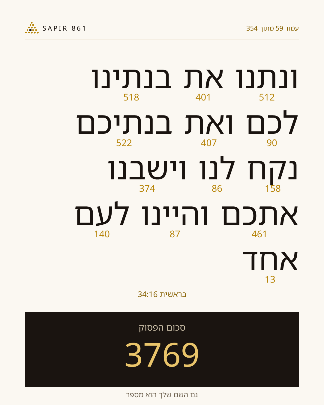 כרטיס פסוק 59