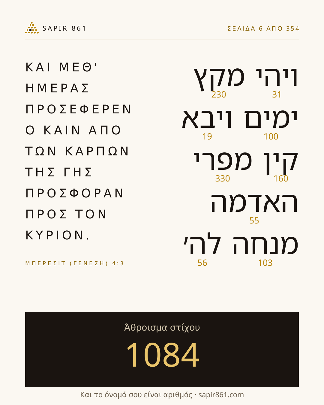 Κάρτα στίχου 6