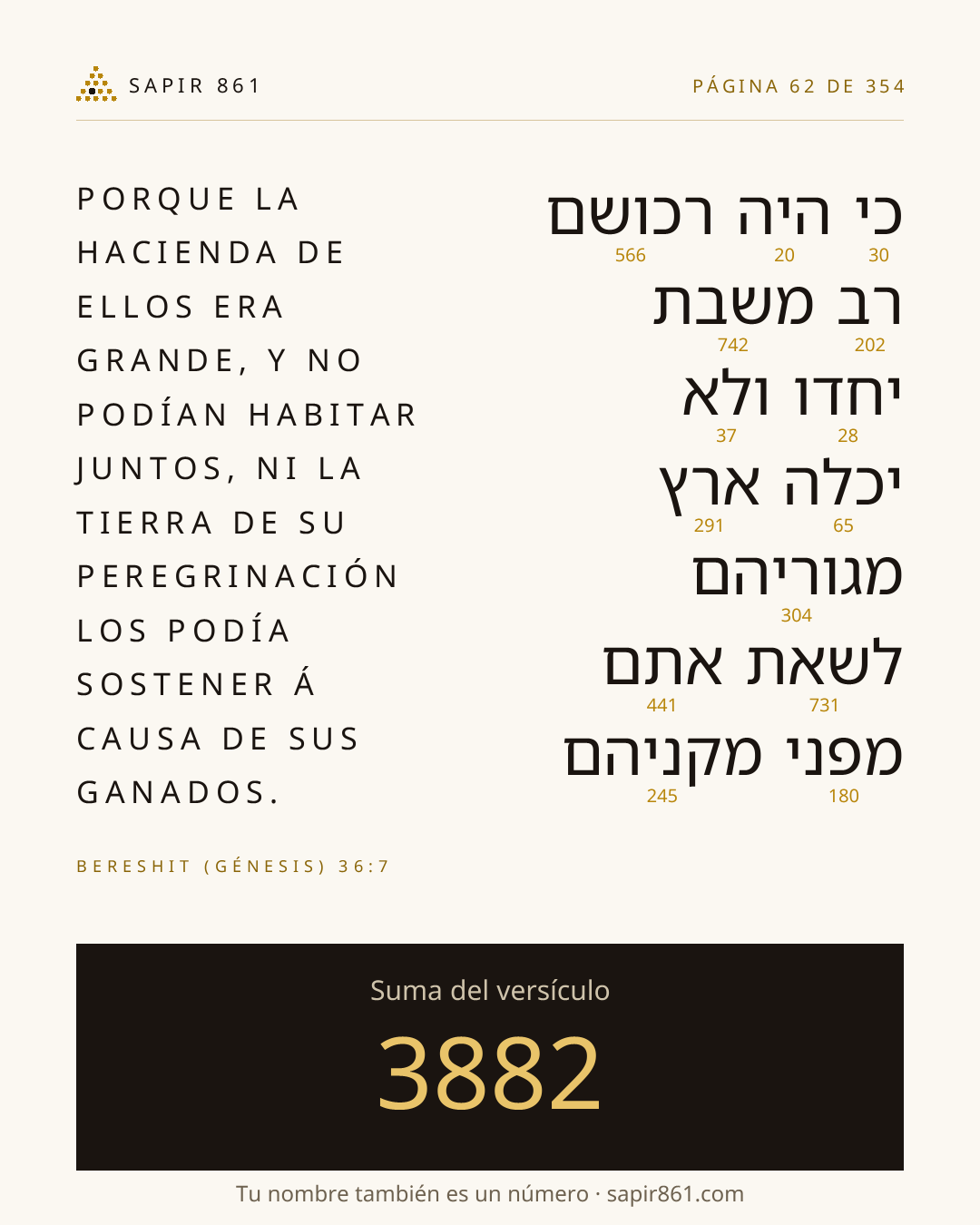 Tarjeta del versículo 62