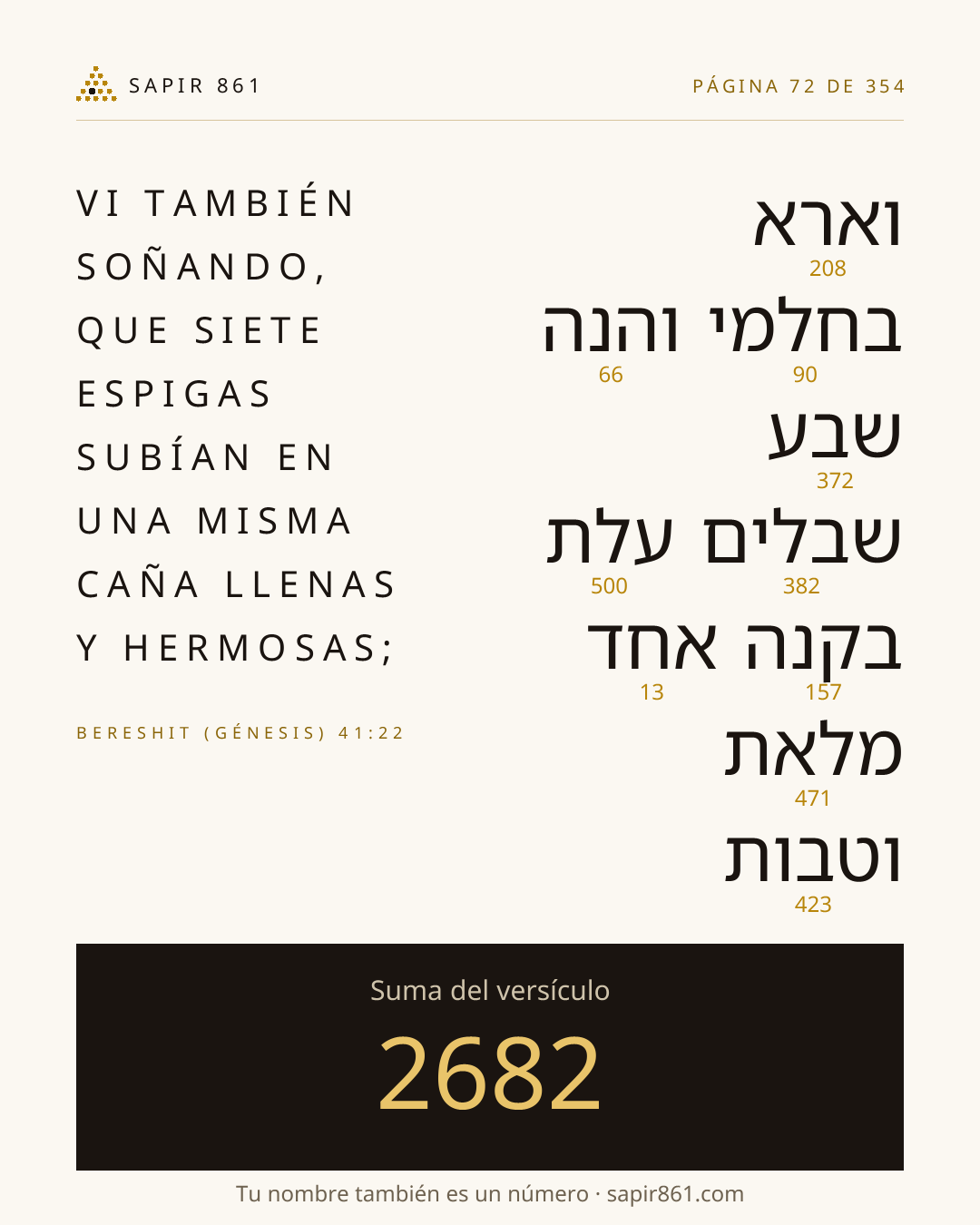 Tarjeta del versículo 72