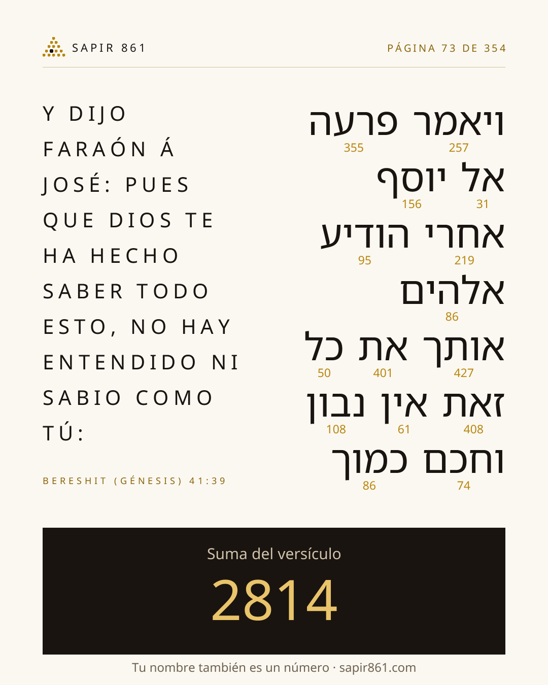Tarjeta del versículo 73
