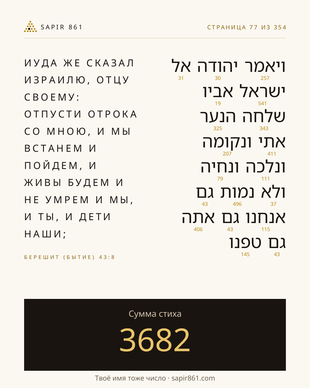 Карточка стиха 77