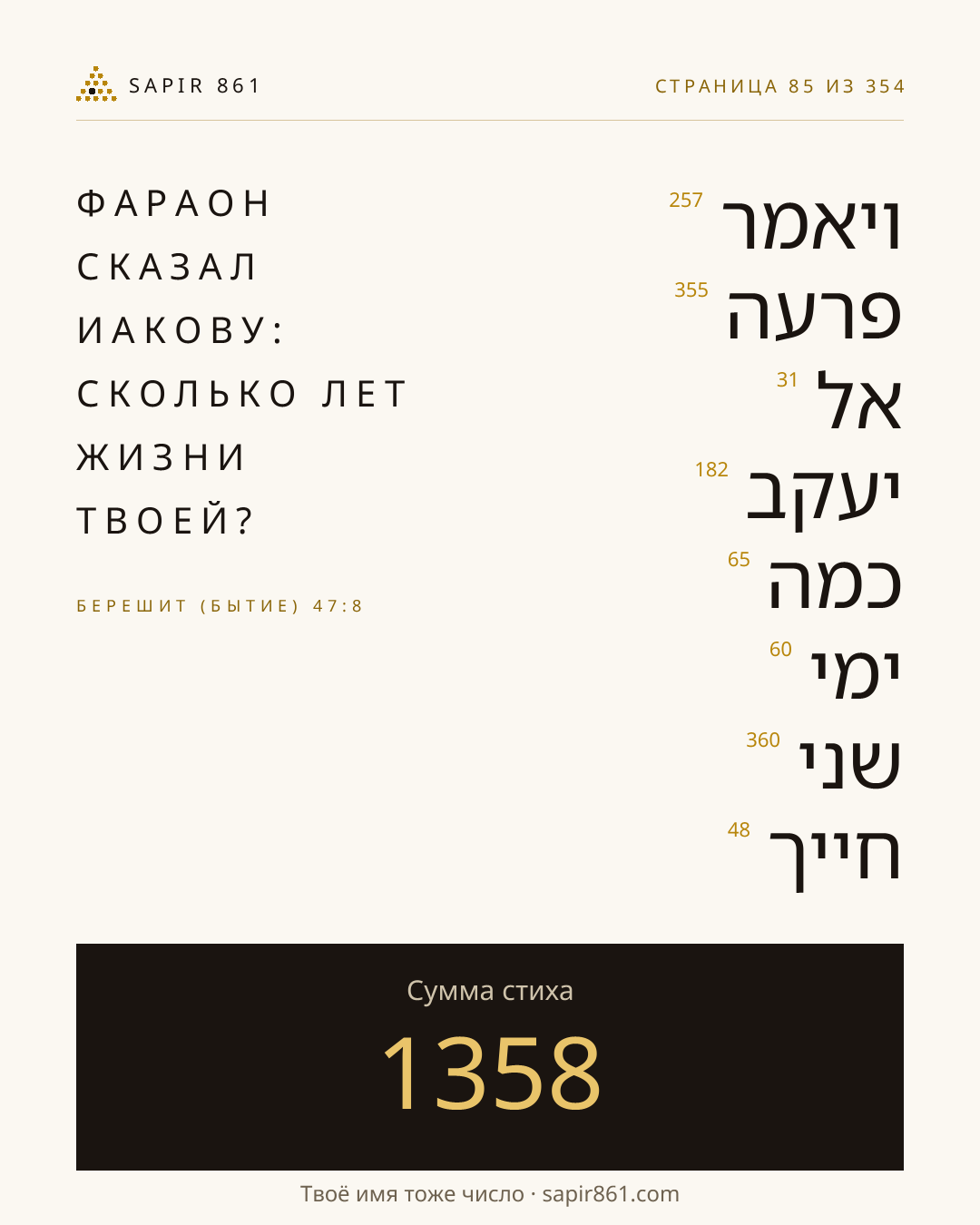 Карточка стиха 85