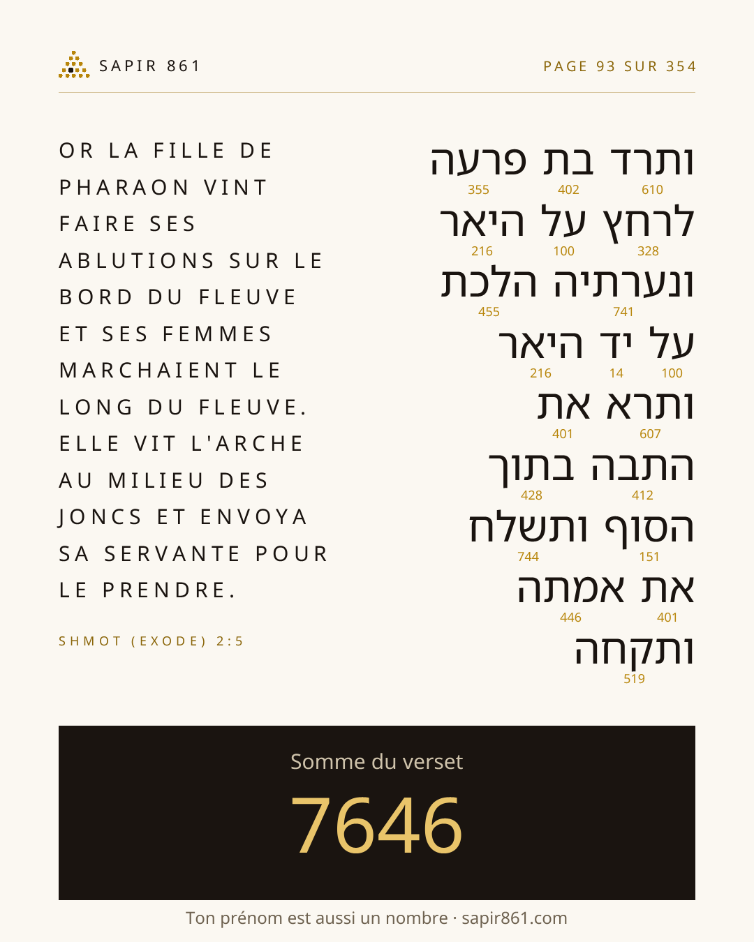Carte du verset 93