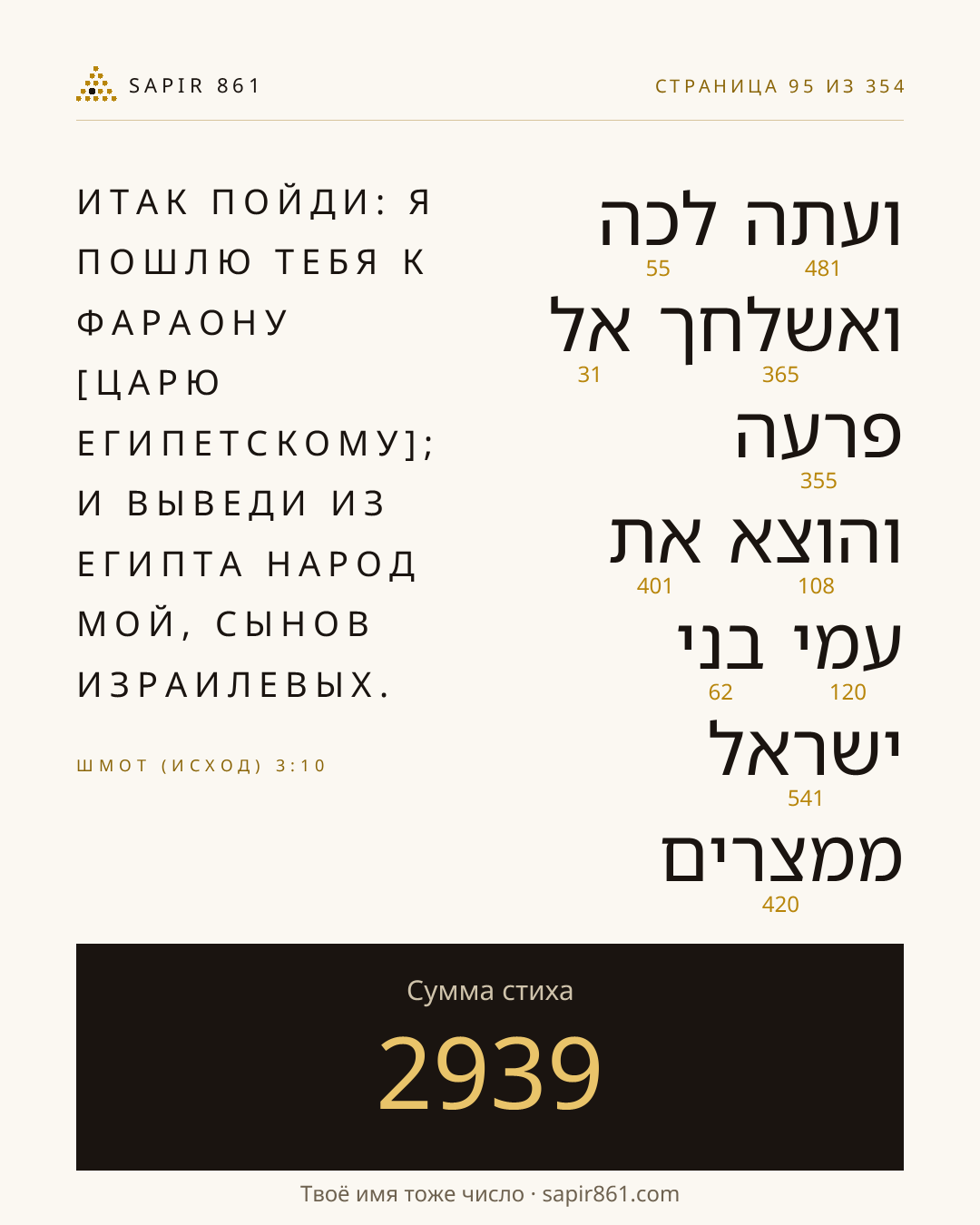 Карточка стиха 95