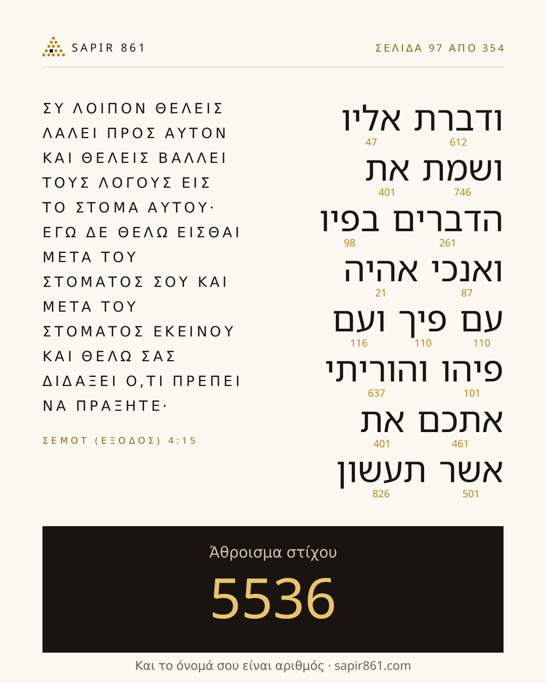Κάρτα στίχου 97